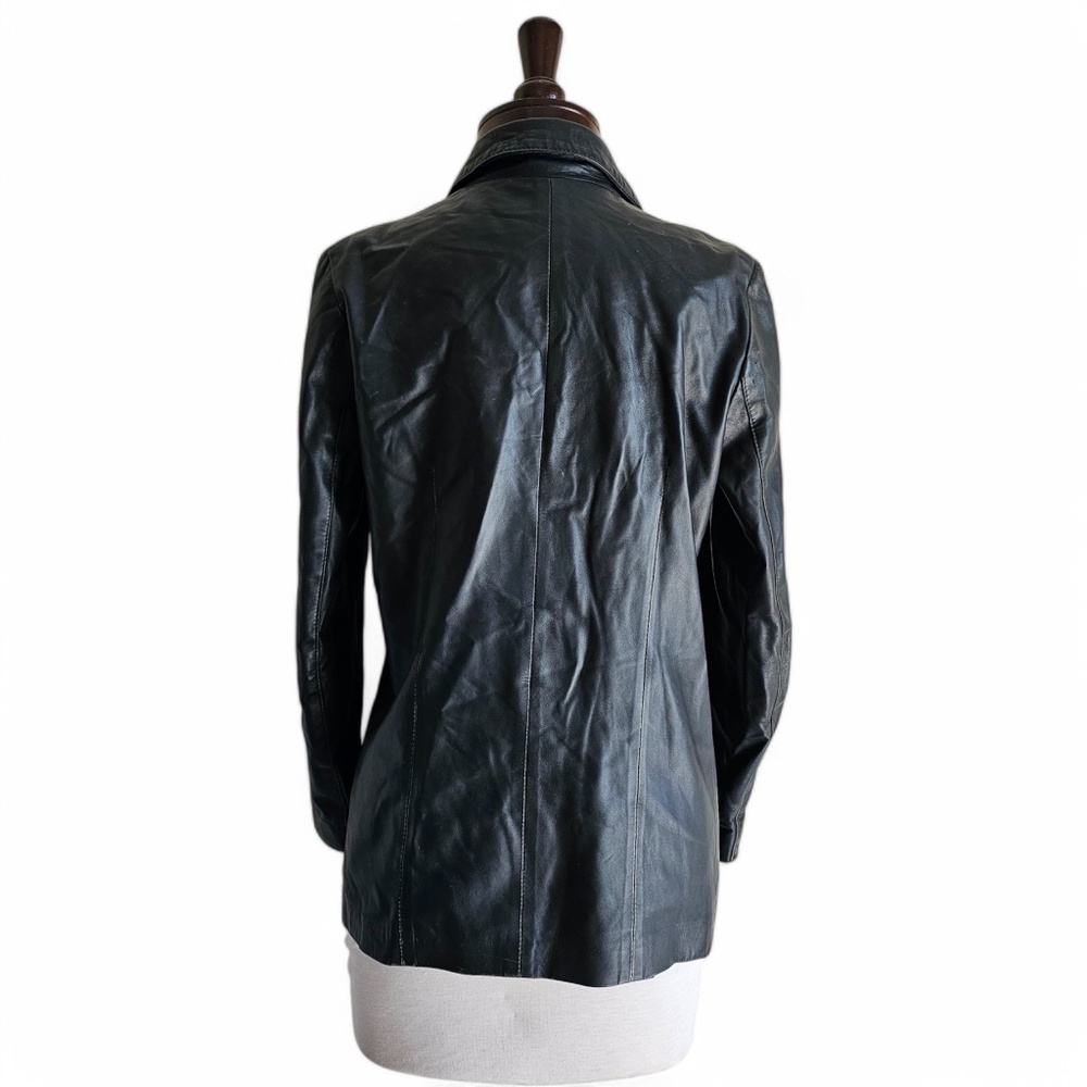 MDL Vintage Italian Leather Jacket – Women’s Size 42 (Fits Like Medium) – Black - Picture 4 of 9